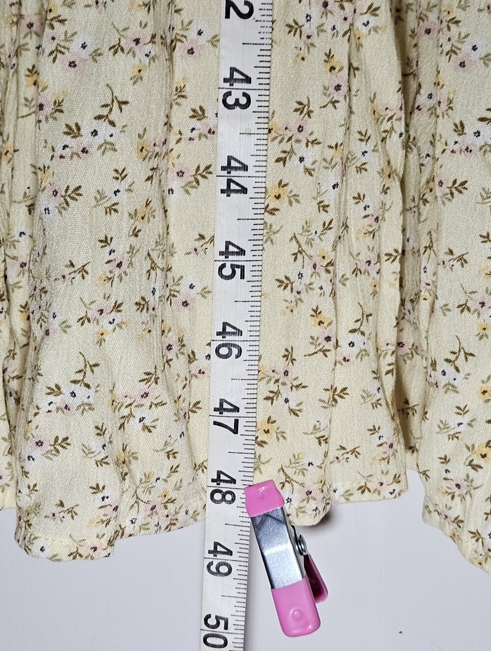 0149 Celebrity Pink Xl NWT Floral Butter Yellow Cottagecore Boho Dress New XL - Picture 11 of 11
